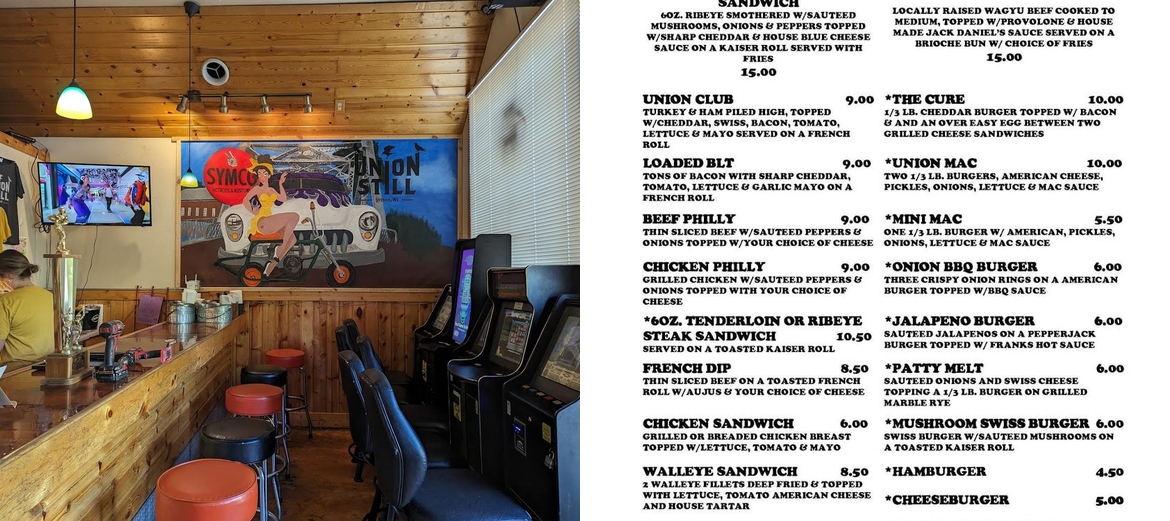 Union Still Menu